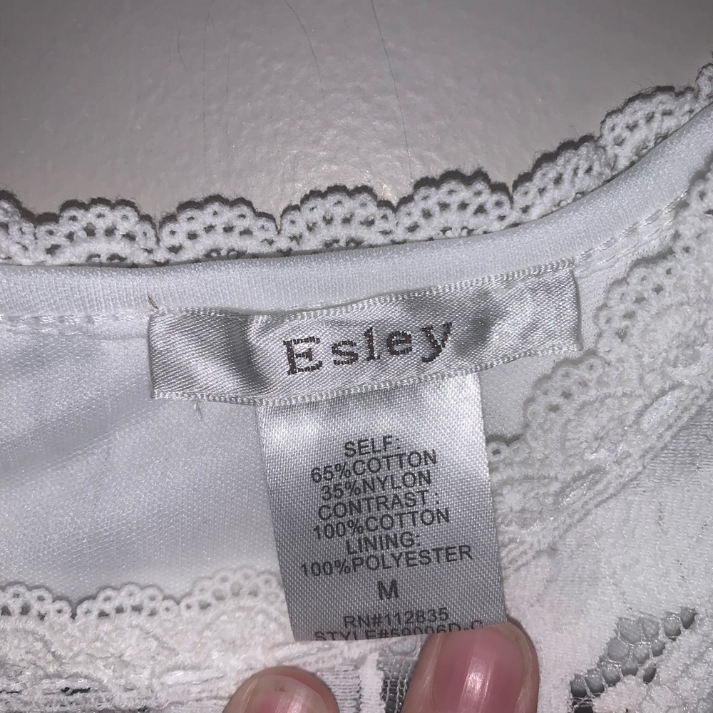 White Lace Esley Dress - Picture 3 of 4